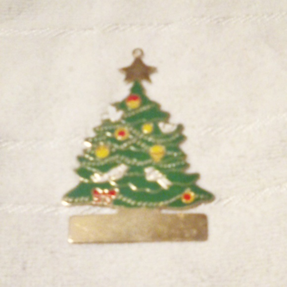 NWOT 5Pc Set Metal & Plastic Christmas Tree Ornaments. - Picture 3 of 6